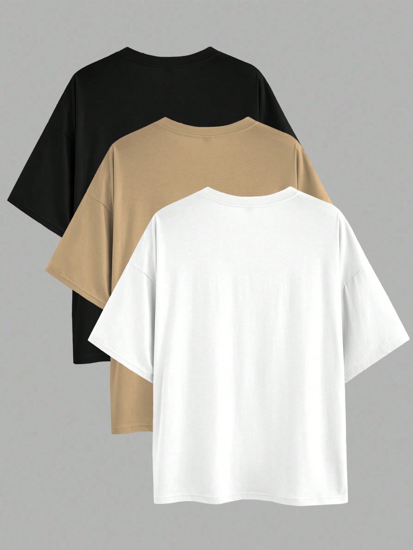 Men's Plus Size Solid Short Sleeve T Shirt