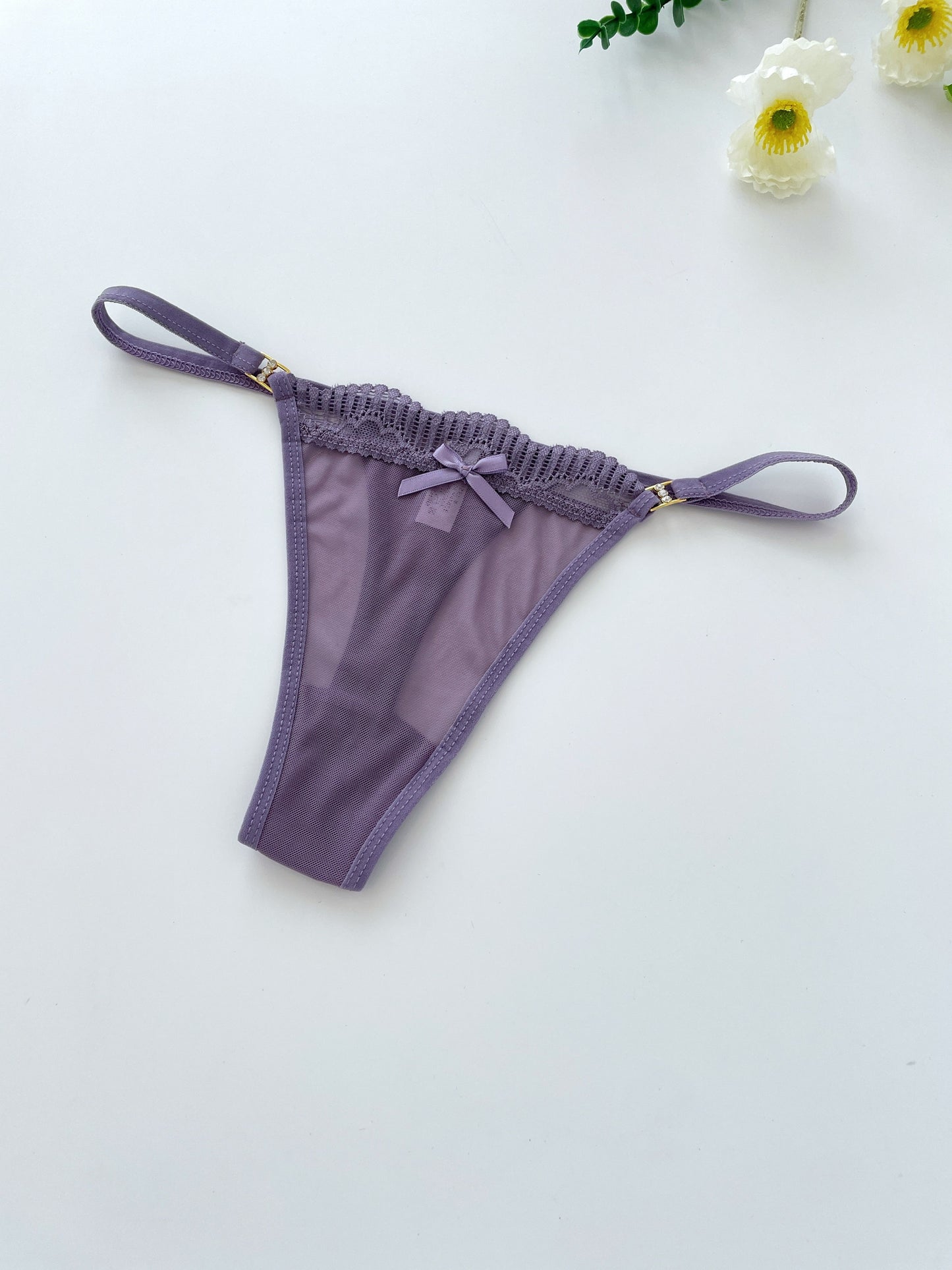 8 pc. Solid Seamless Mesh Semi Sheer Thongs: Sexy Comfy Breathable Stretchy Intimate Panties