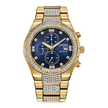 Men's Citizen Eco-Drive Crystal Chronograph Watch: A Timeless Elegance