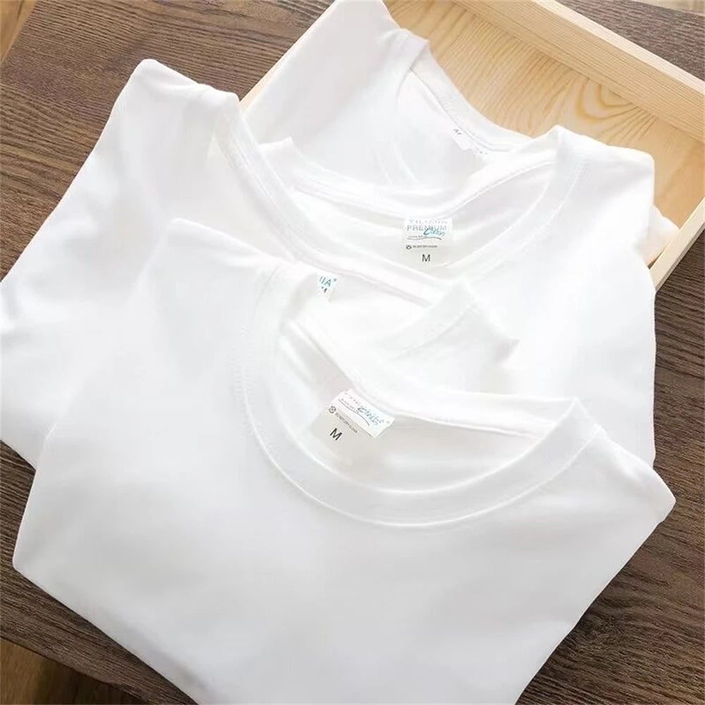 Men's Solid Cotton Short Sleeve T Shirt