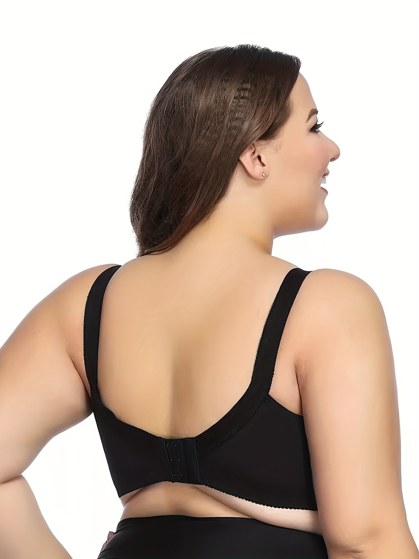 Plus Size Seductive Floral Lace Bra With Non Padded, Medium Stretch Underwire for Comfort & Support: Designed for Curvy Women, Adjustable Fit, Full Coverage, Everyday Luxury