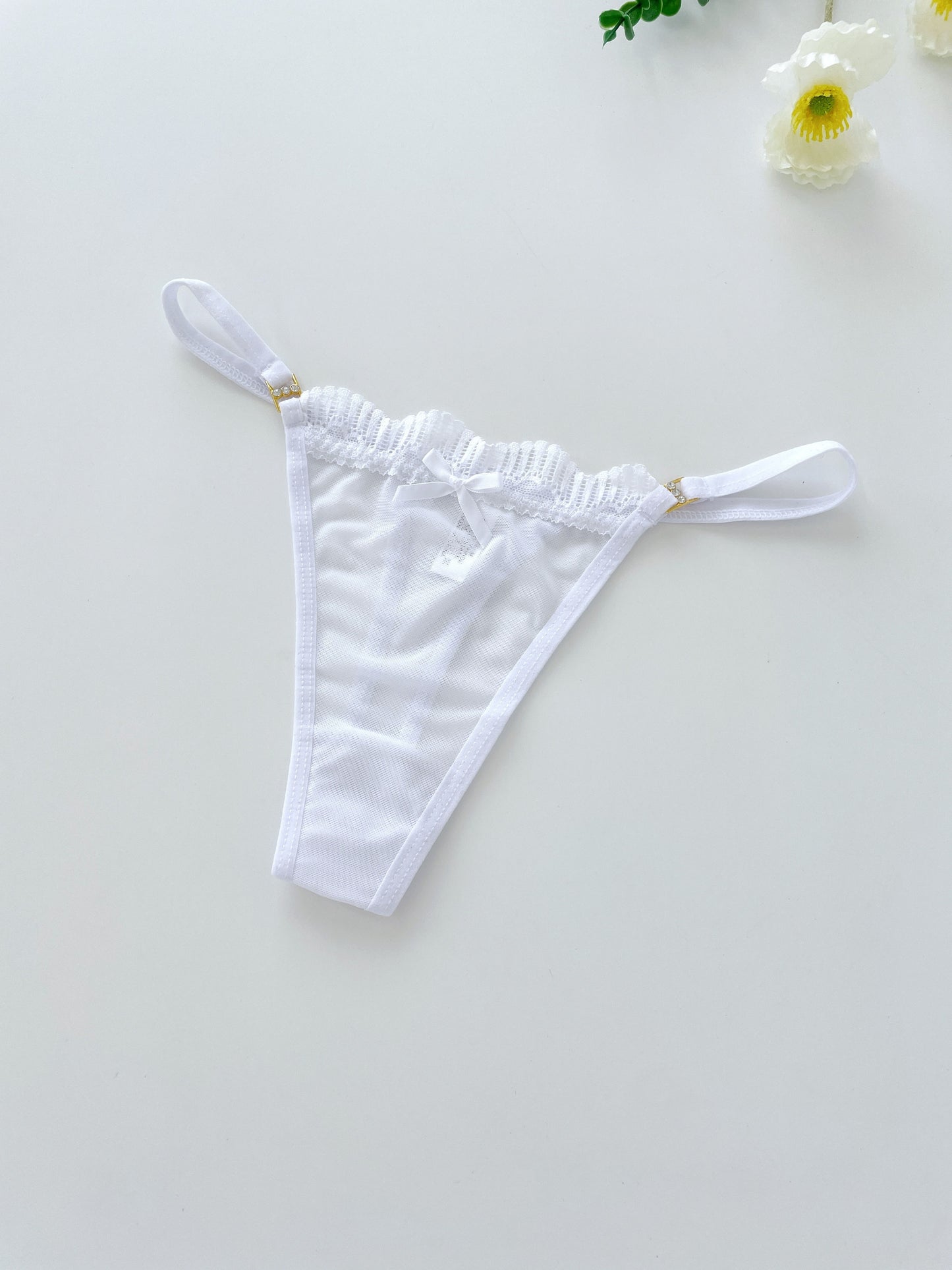 8 pc. Solid Seamless Mesh Semi Sheer Thongs: Sexy Comfy Breathable Stretchy Intimate Panties