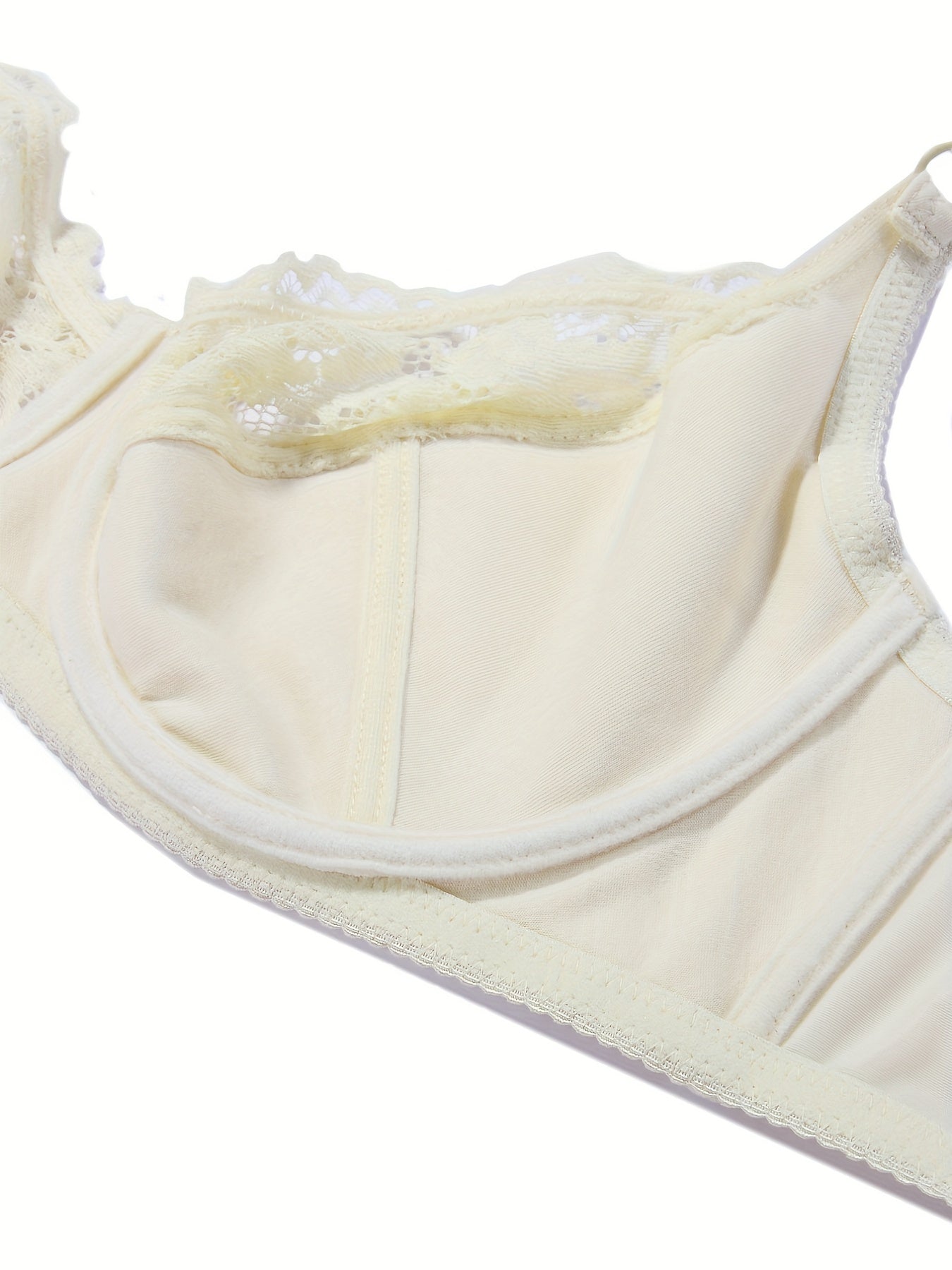 Plus Size Seductive Floral Lace Bra With Non Padded, Medium Stretch Underwire for Comfort & Support: Designed for Curvy Women, Adjustable Fit, Full Coverage, Everyday Luxury