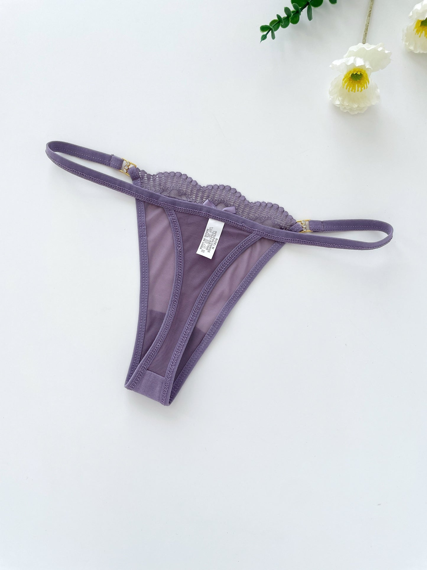 8 pc. Solid Seamless Mesh Semi Sheer Thongs: Sexy Comfy Breathable Stretchy Intimate Panties
