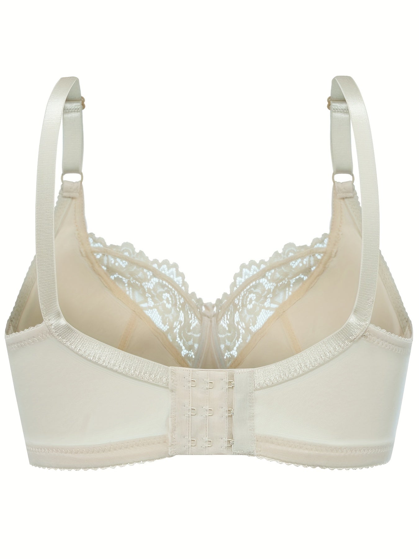 Plus Size Seductive Floral Lace Bra With Non Padded, Medium Stretch Underwire for Comfort & Support: Designed for Curvy Women, Adjustable Fit, Full Coverage, Everyday Luxury