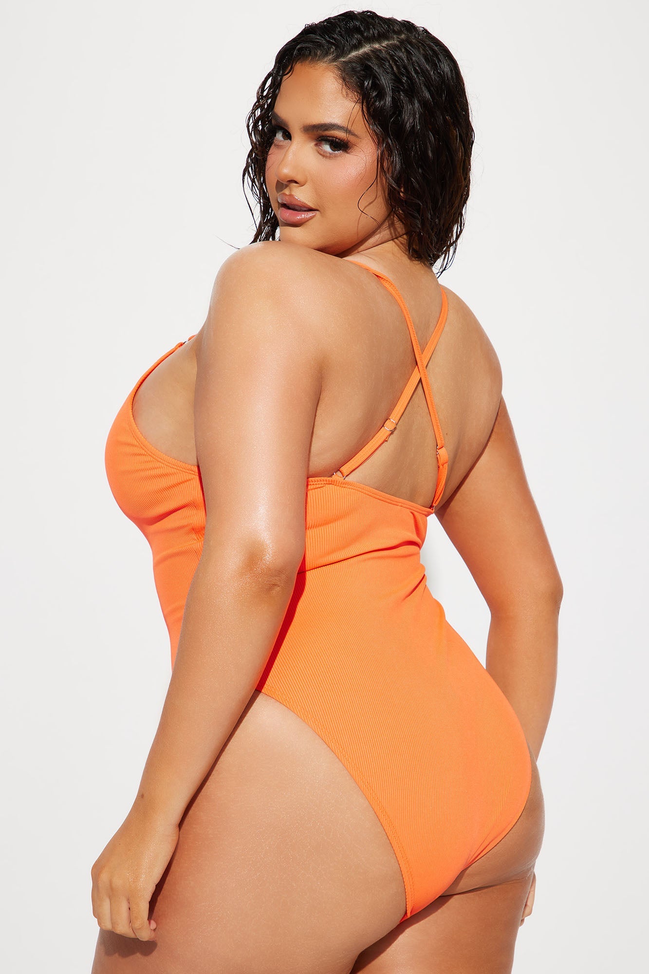 Orange Sherbet  One Piece Swimsuit