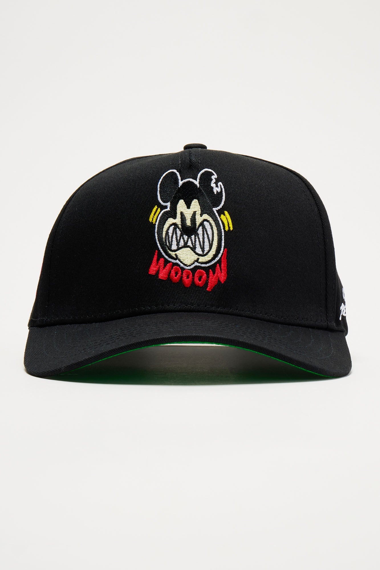 Wow Factor Snapback Hat: Black & Green Edition