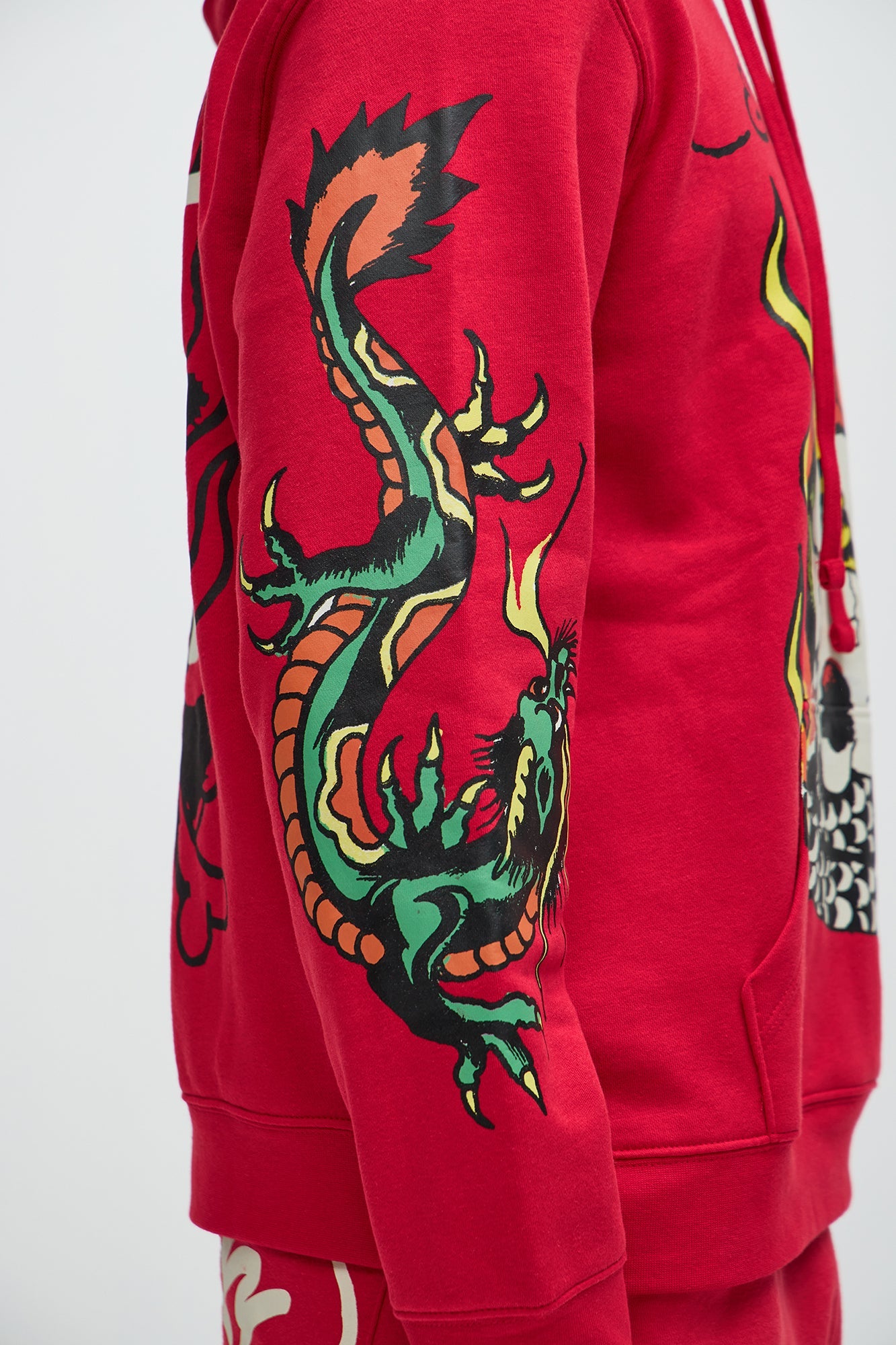 Flame Cobra Hoodie: Channeling Ed Hardy Vibes in Bold Red