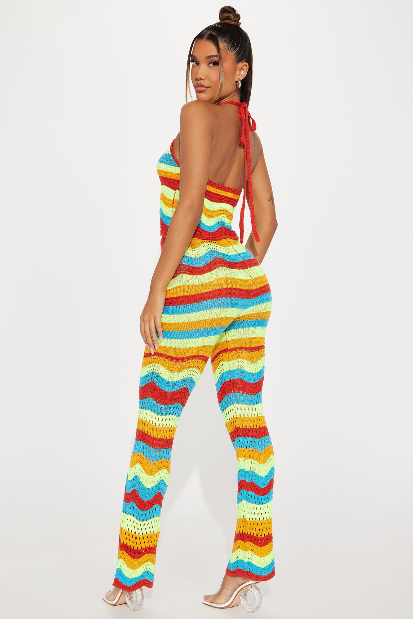 Sunnyside Colorful Crochet Pant Combo Set