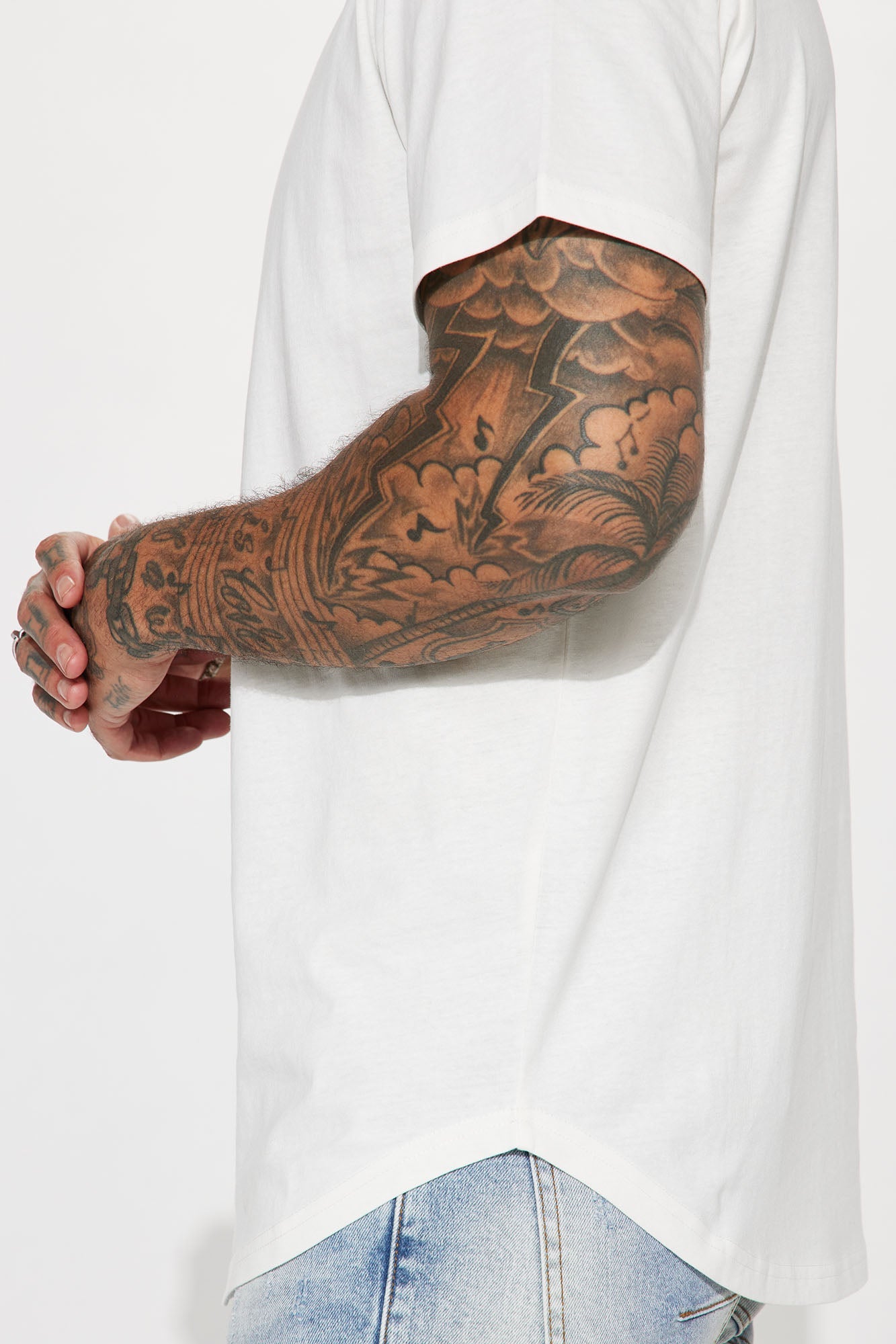 Classic Elegance: The Essential Scallop Tee in White