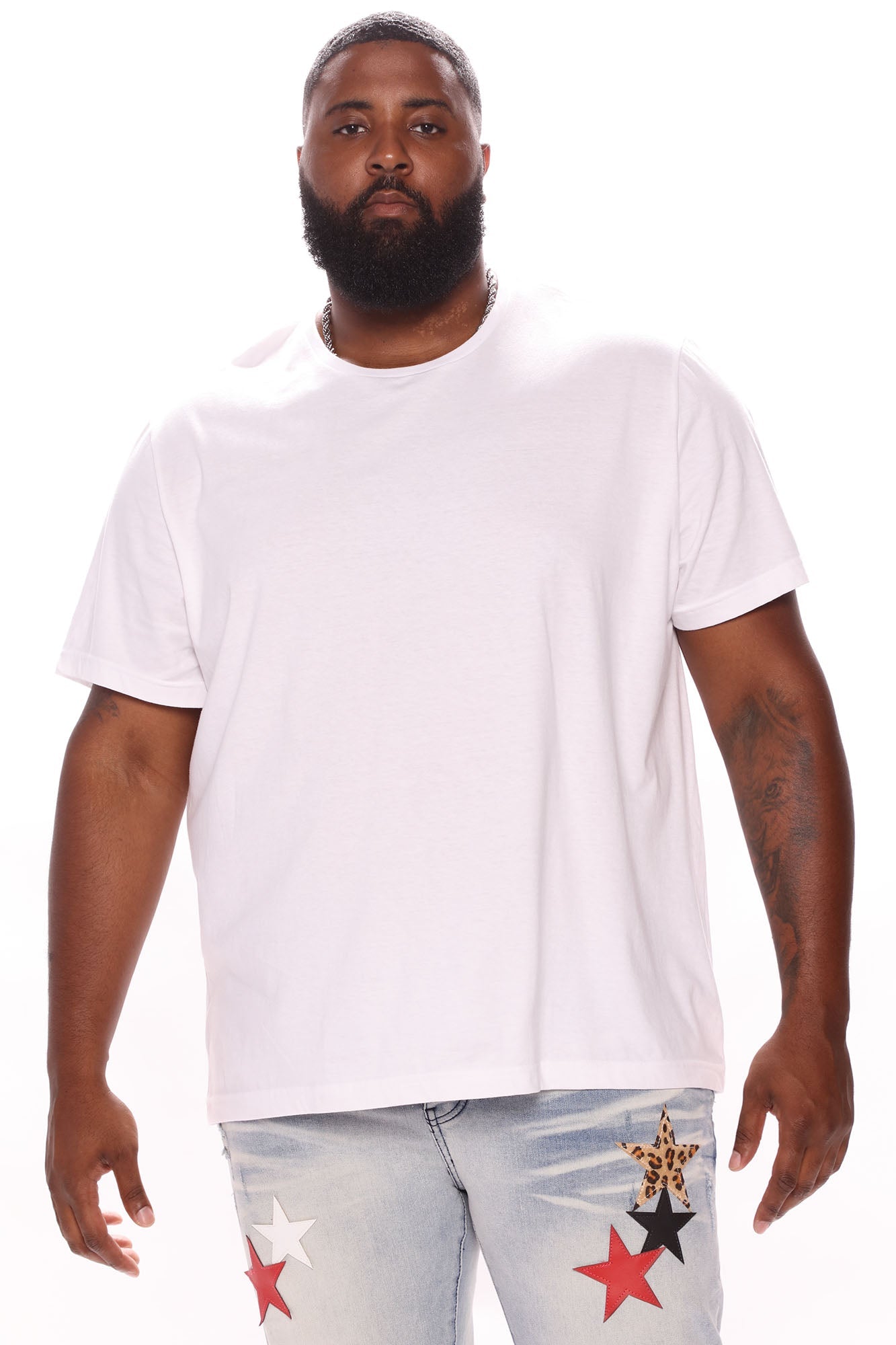 Essential Crew Tee: Classic White Staple for Every Wardrobe
