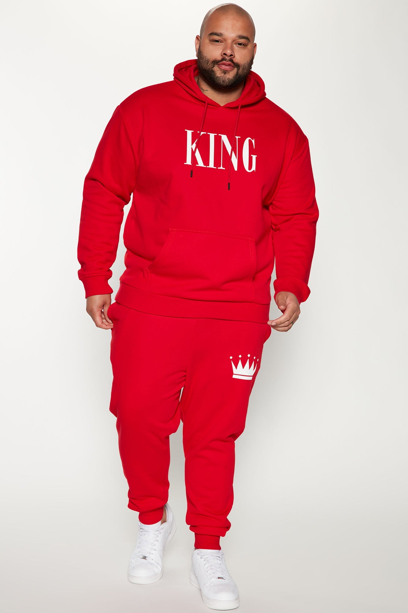 Stylish Crown Jogger In Red