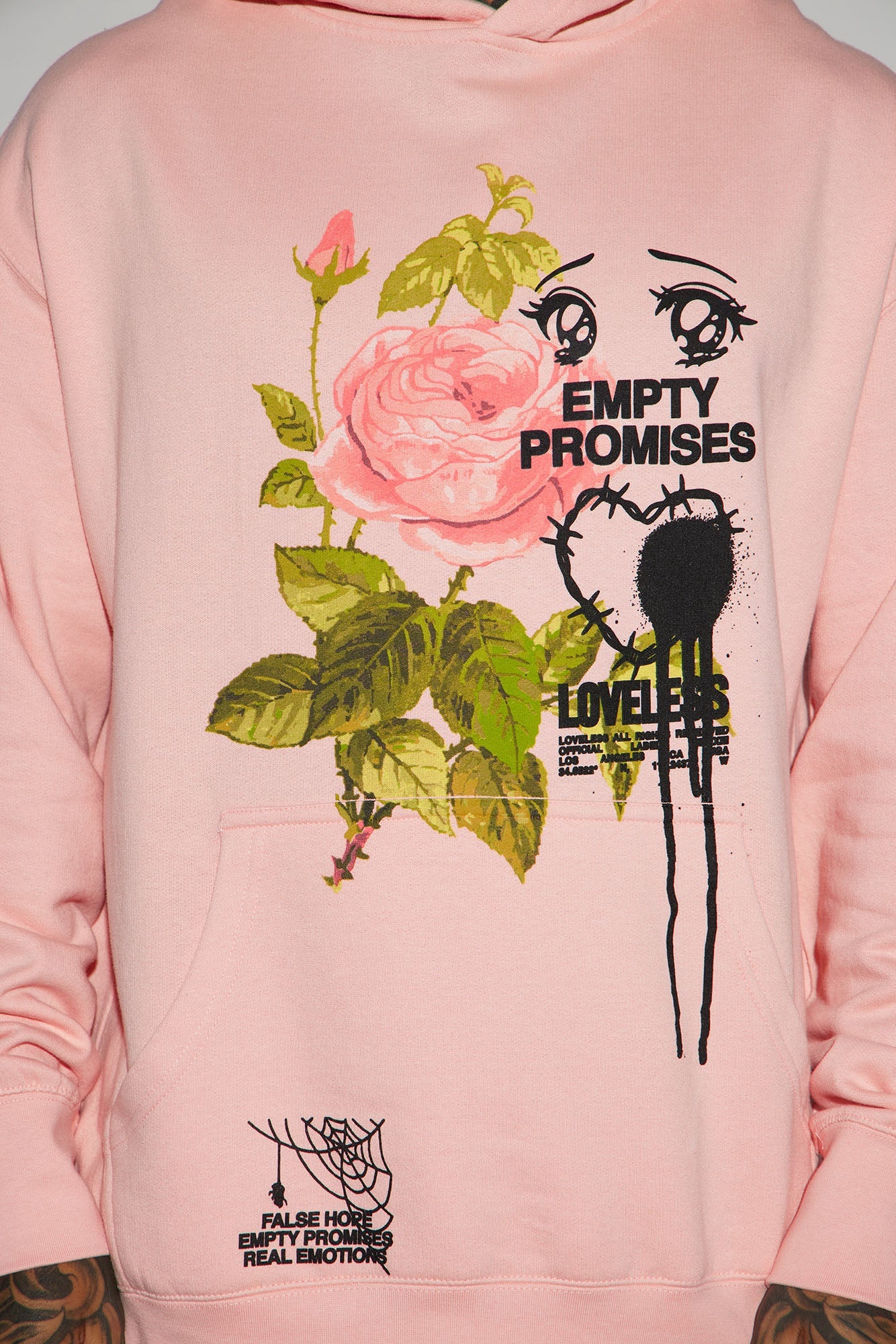 Empty Promises Hoodie in Pink: Stay Stylish and Cozy