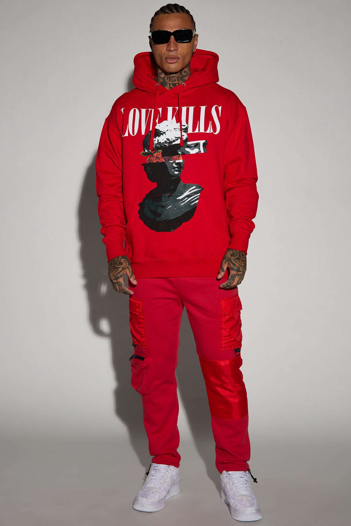 Cool and Cozy: If Love Kills Hoodie in Red