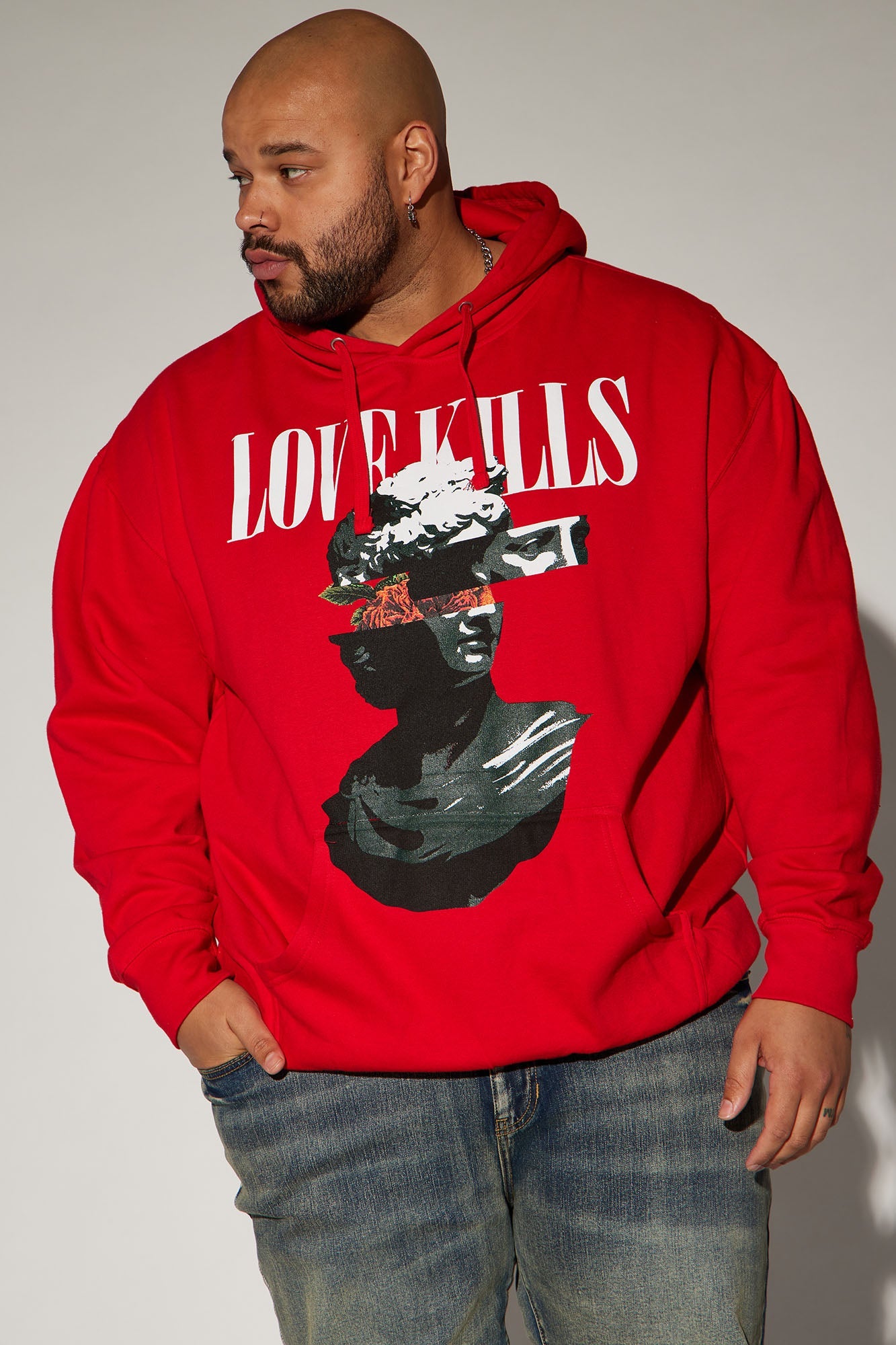 Cool and Cozy: If Love Kills Hoodie in Red