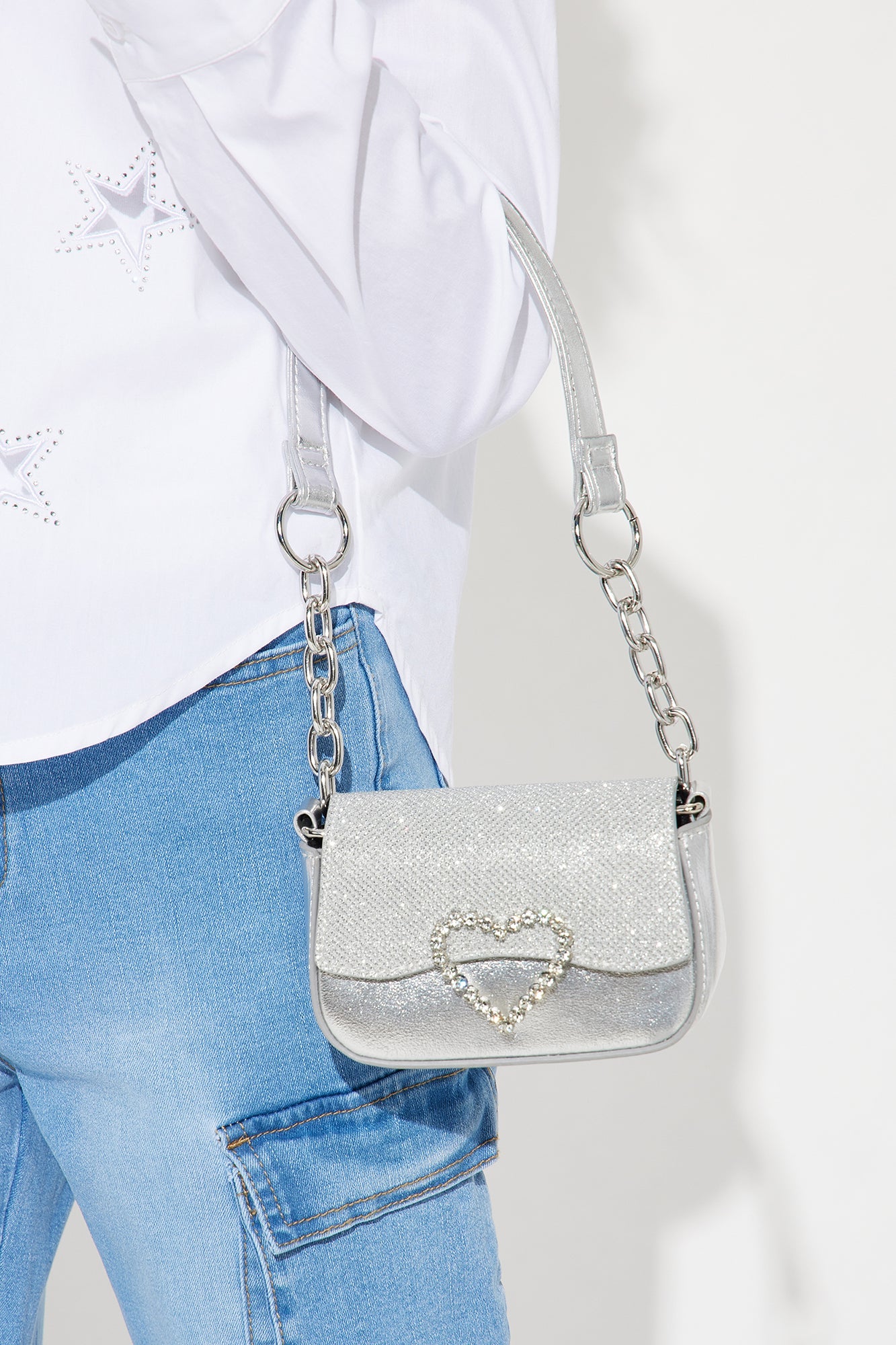 Shine Bright with the Mini Special to You Handbag in Silver