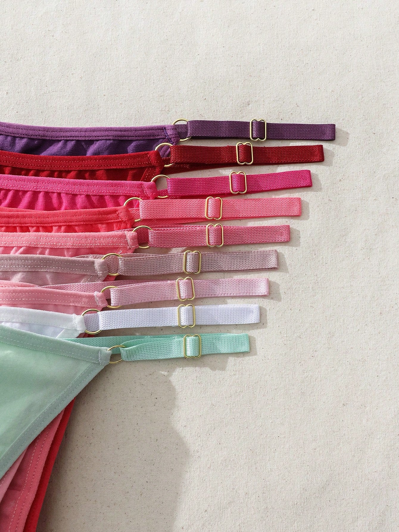 Sexy Colored Comfortable Thong Set