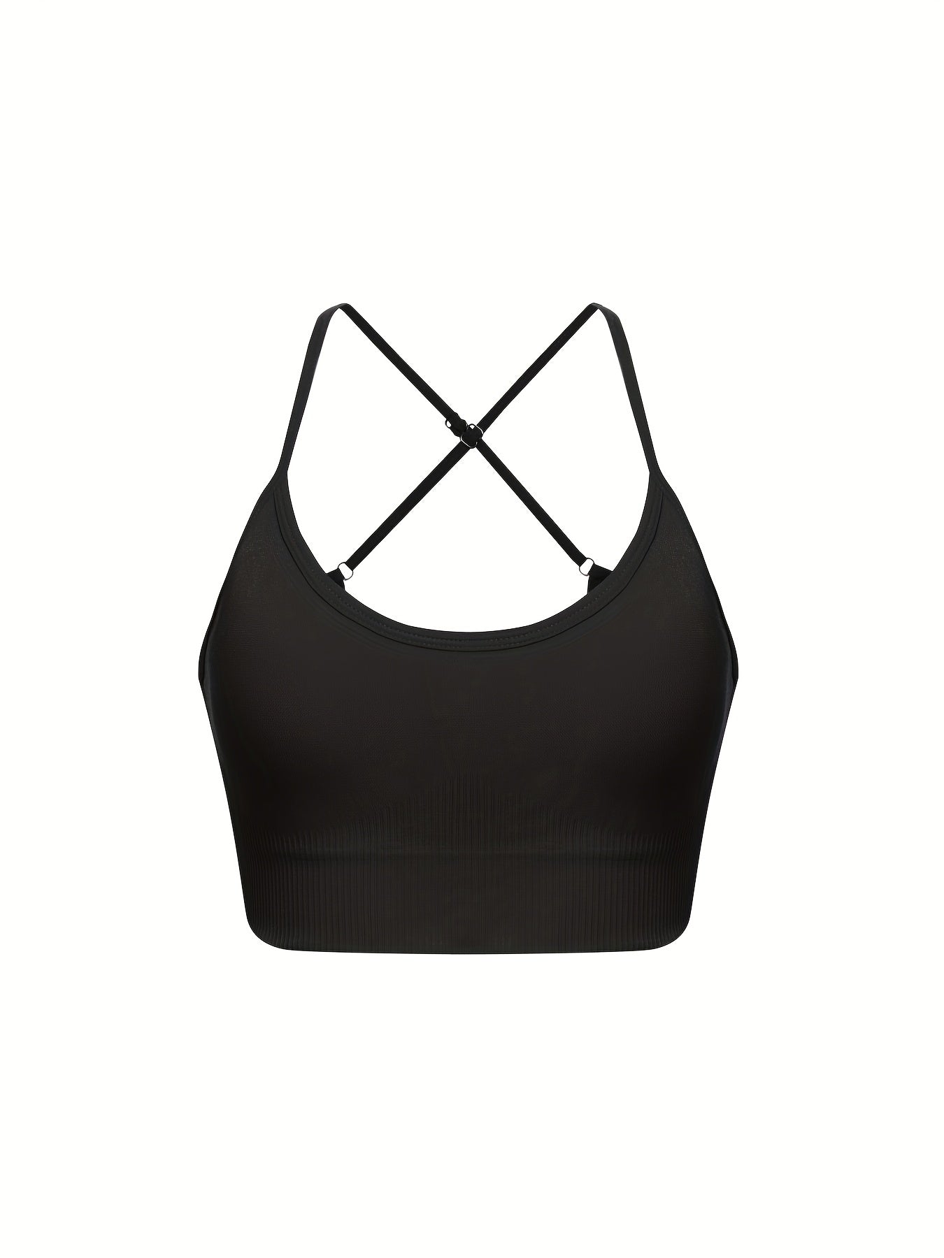 Criss Cross Sports Bra Set: Yoga Fitness Sleeveless Tank Top - 3 Pc.