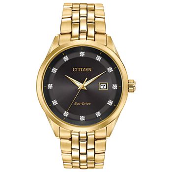 Citizen Eco-Drive Men's Corso Diamond Stainless Steel Watch - BM7252-51G