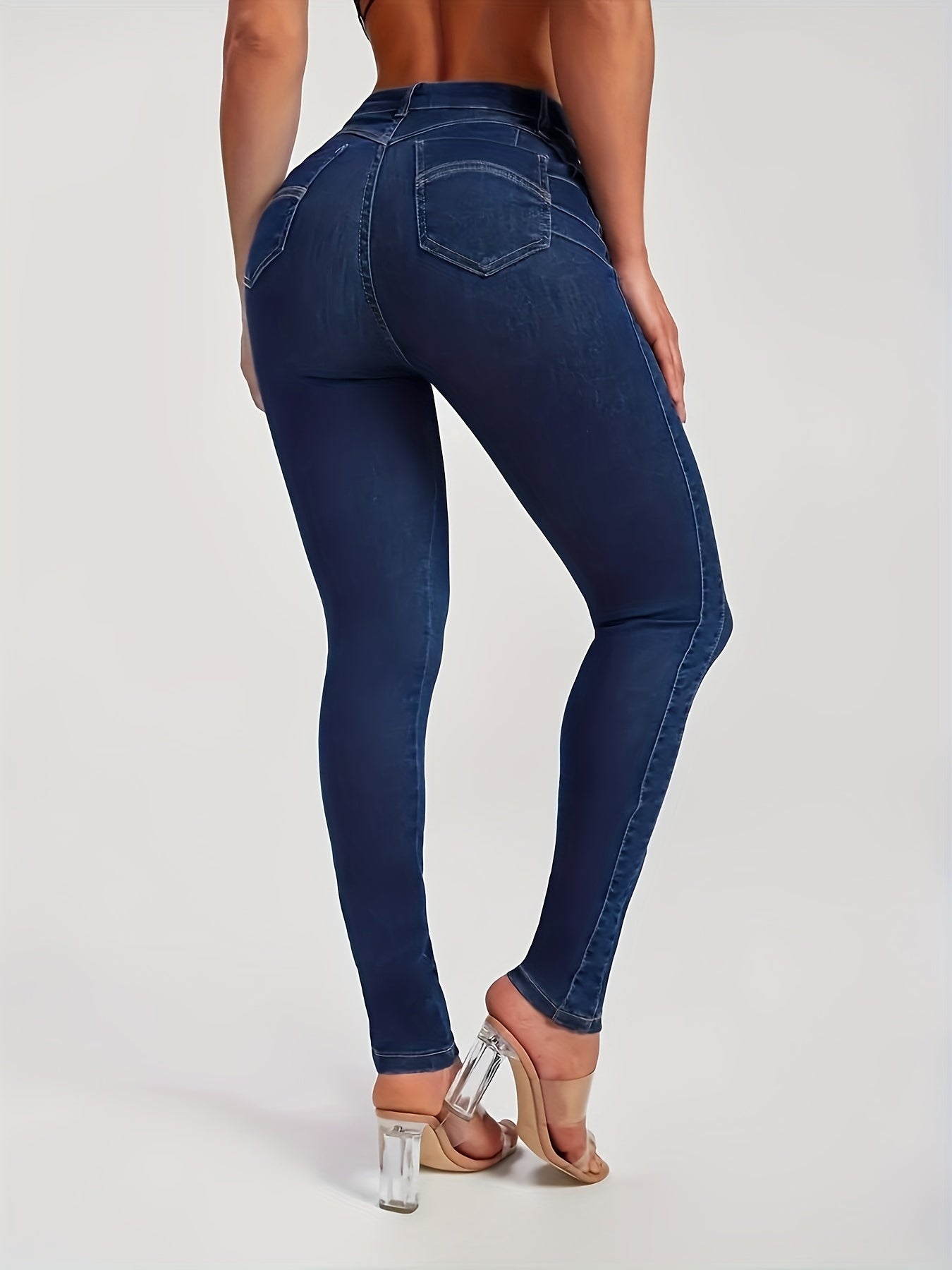 Enhance Your Curves with our Butt Lifting Skinny Jeans - Comfortable and Slim Fitted Denim