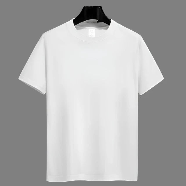 Men's Solid Cotton Short Sleeve T Shirt