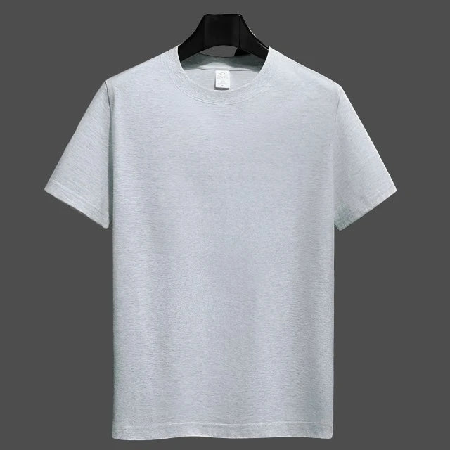 Men's Solid Cotton Short Sleeve T Shirt