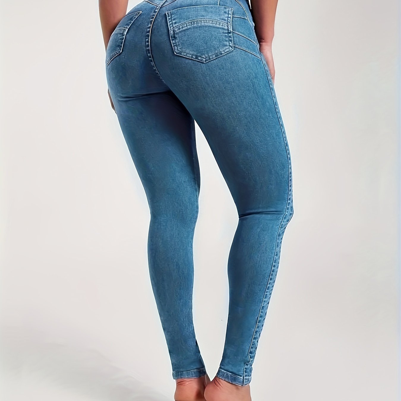 Enhance Your Curves with our Butt Lifting Skinny Jeans - Comfortable and Slim Fitted Denim