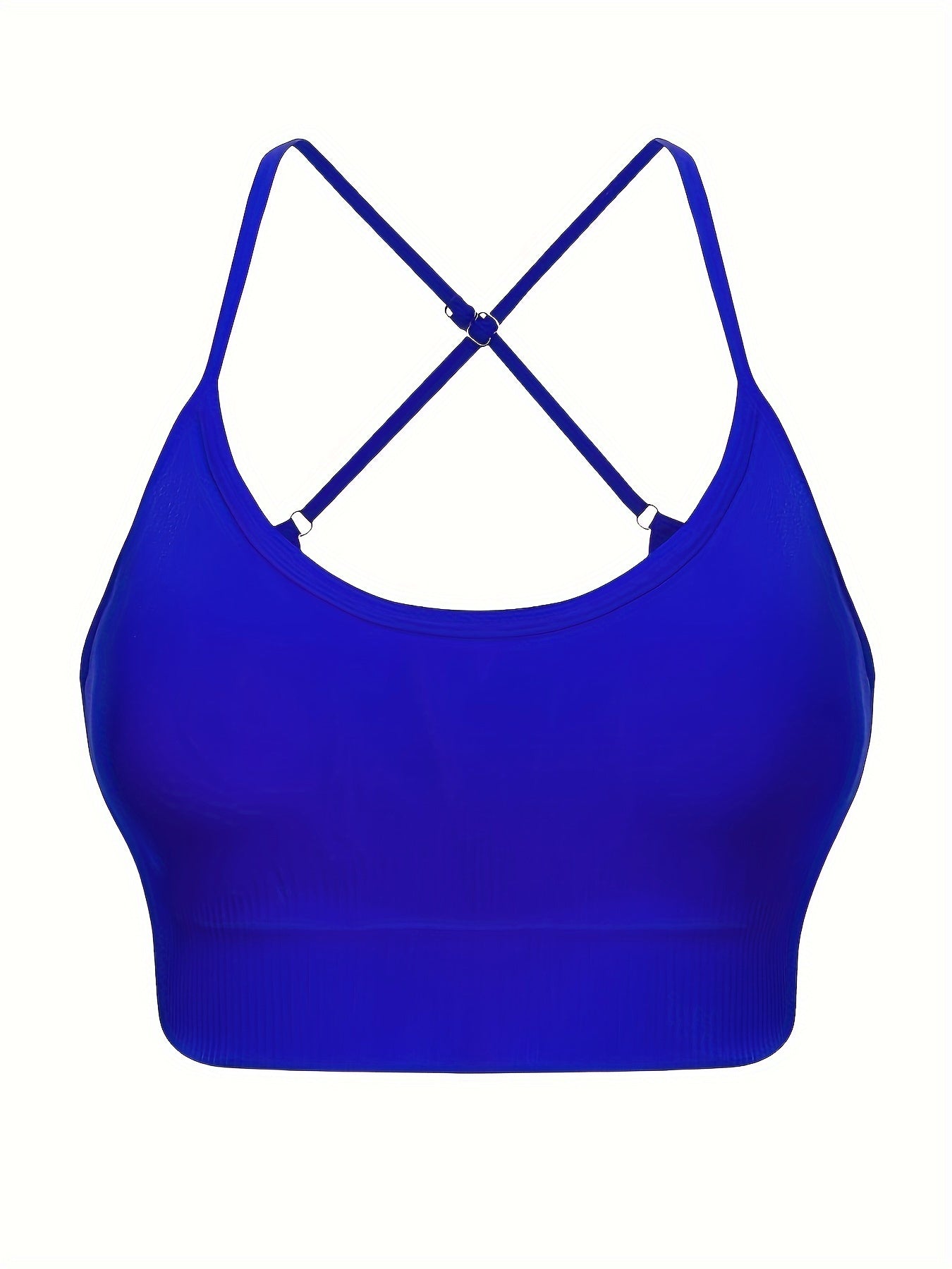 Criss Cross Sports Bra Set: Yoga Fitness Sleeveless Tank Top - 3 Pc.