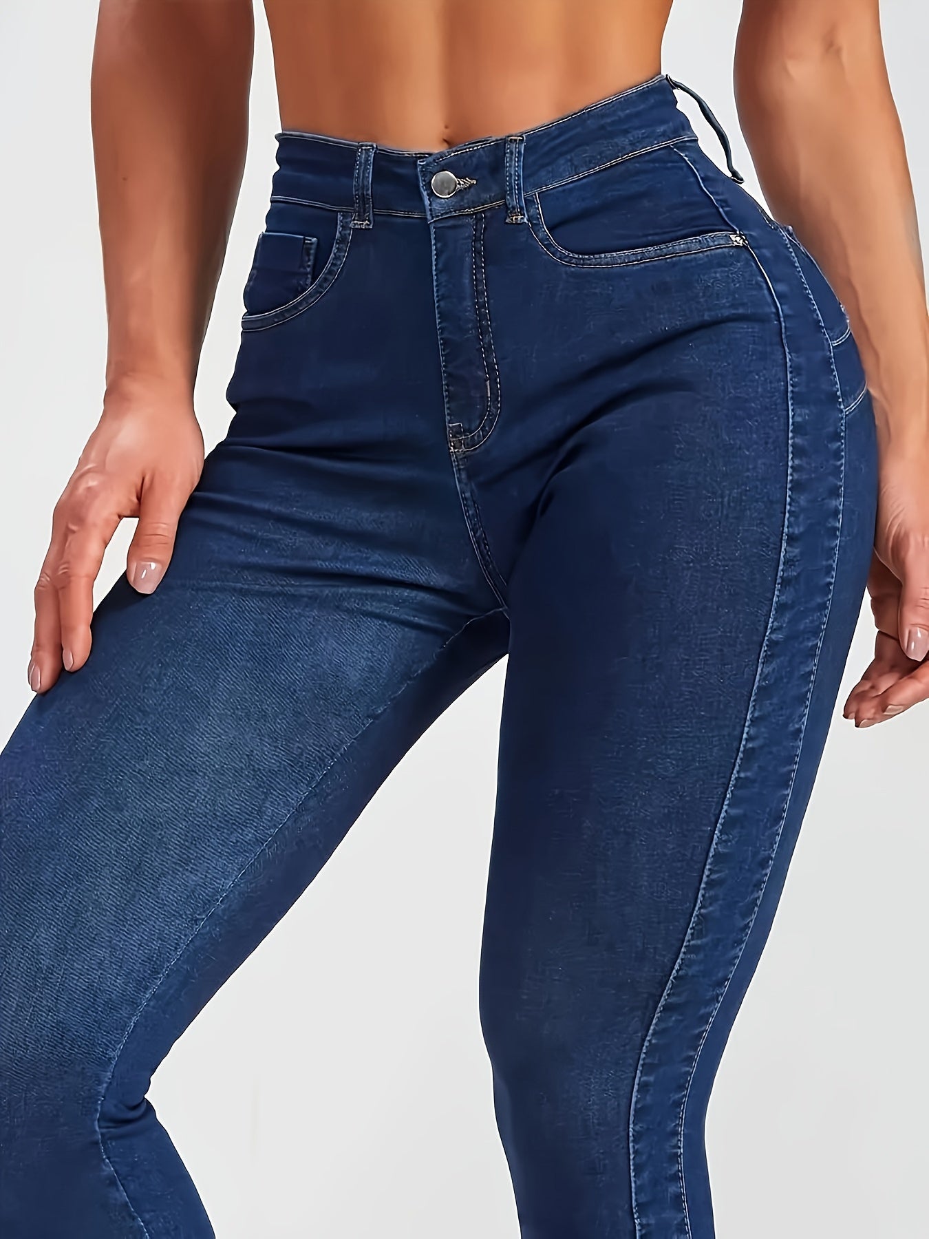 Enhance Your Curves with our Butt Lifting Skinny Jeans - Comfortable and Slim Fitted Denim